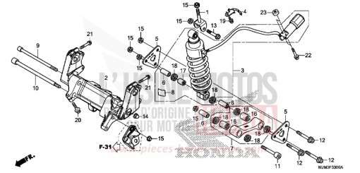 REAR CUSHION VFR800FH de 2017